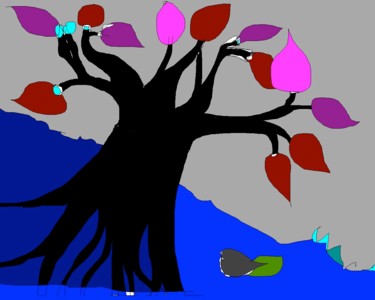 Arts numériques intitulée "arbre.jpg" par Joseph Sabatier, Œuvre d'art originale