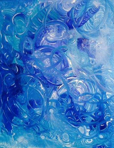 Painting titled "Vortex" by Sabbeda, Original Artwork, Acrylic