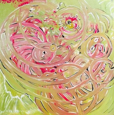 Painting titled "TANKA" by Sabbeda, Original Artwork, Acrylic