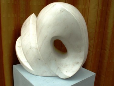 Sculpture intitulée "aquatique 4 (pierre…" par Sabine De La Casinière, Œuvre d'art originale
