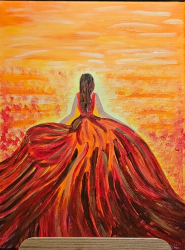 Peinture intitulée "Femme du Sud" par Sabin'Art, Œuvre d'art originale, Acrylique
