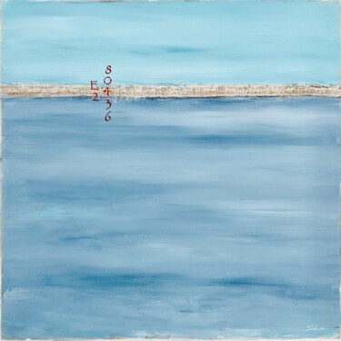 Malerei mit dem Titel "Quiet Waters" von Sabina D'Antonio, Original-Kunstwerk, Acryl Auf Keilrahmen aus Holz montiert