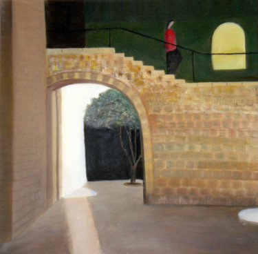 Pintura intitulada "In the Old City of…" por Sabina Faynberg, Obras de arte originais, Óleo