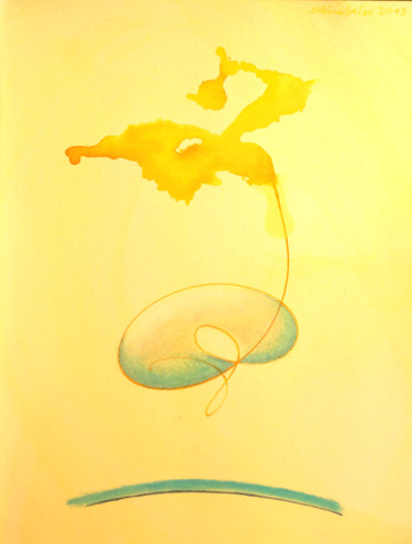 Schilderij getiteld "angel (5)" door Sabina Kiss, Origineel Kunstwerk, Acryl