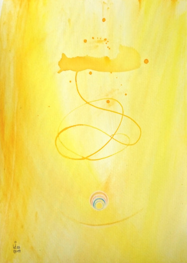 Painting titled "angel (10) #artists…" by Sabina Kiss, Original Artwork, Acrylic