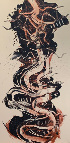 Malerei mit dem Titel "Charybdis No.3" von Sabè, Original-Kunstwerk, Acryl