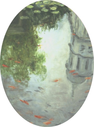 Painting titled "Reflets,rêve d'Espa…" by Sabine Dutilh, Original Artwork, Oil