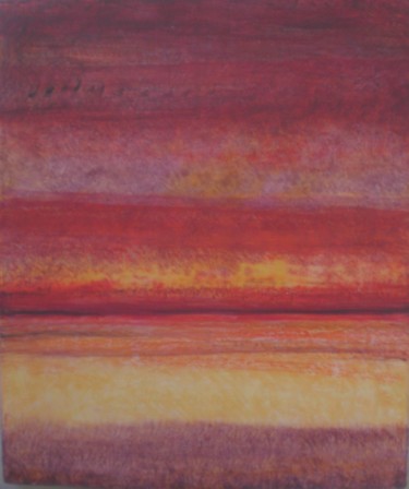 Peinture intitulée "coucher-de-soleil-L7" par Sabine Dutilh, Œuvre d'art originale, Autre