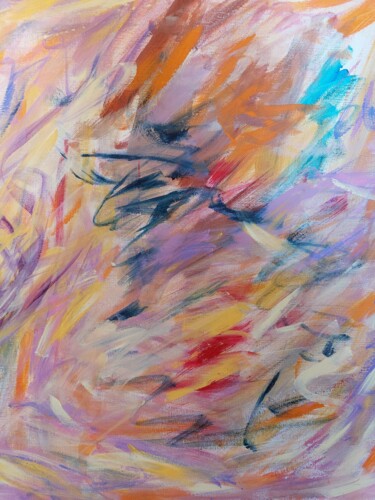 Painting titled "Rêve" by Sabine Gilles, Original Artwork, Acrylic Mounted on artwork_cat.