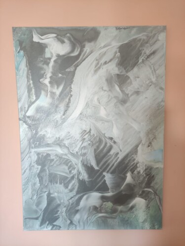 Schilderij getiteld "Acryl auf Leinwand" door Sabine Lindstädt, Origineel Kunstwerk, Acryl