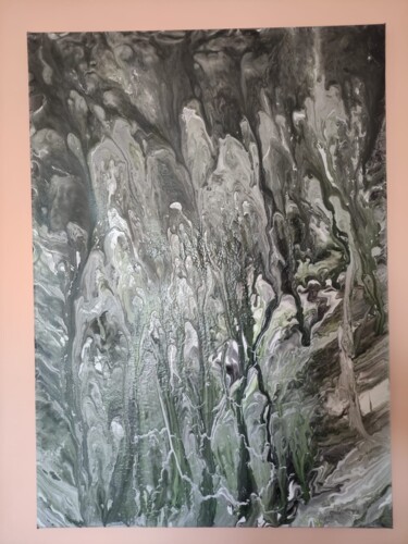 Картина под названием "Obelisken" - Sabine Lindstädt, Подлинное произведение искусства, Акрил