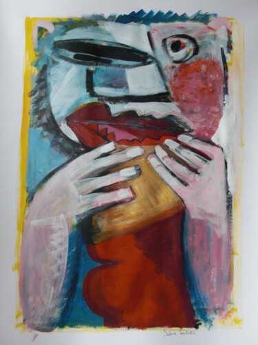 Pittura intitolato "la-tartine.jpg" da Sabine Maffre, Opera d'arte originale