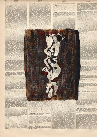 Druckgrafik mit dem Titel "Ce qui nous rend in…" von Sabine Maggiani, Original-Kunstwerk, Monotypie