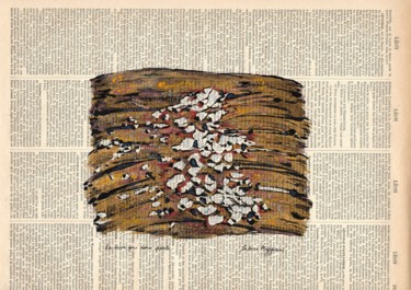 Incisioni, stampe intitolato "La terre qui nous p…" da Sabine Maggiani, Opera d'arte originale, Monotipo