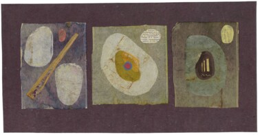 Colagens intitulada "Des astres encore i…" por Sabine Maggiani, Obras de arte originais, Colagens