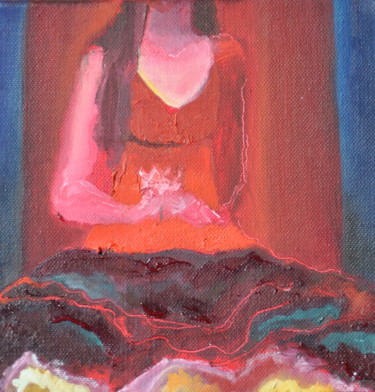 Peinture intitulée "Jeune-fille" par Sabine Marand, Œuvre d'art originale, Huile