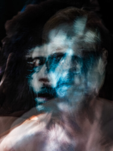Photographie intitulée "la peur bleue" par Sabine Stoye (artskorps.photography), Œuvre d'art originale, Photographie numériq…