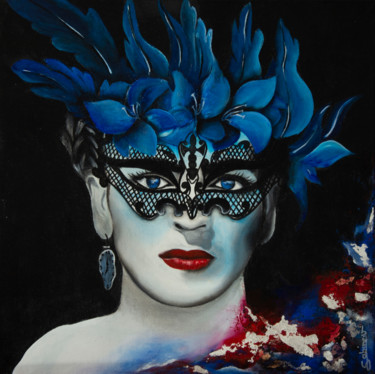 Painting titled "Frida" by Sabine Vandermouten (Sabine.V), Original Artwork, Acrylic
