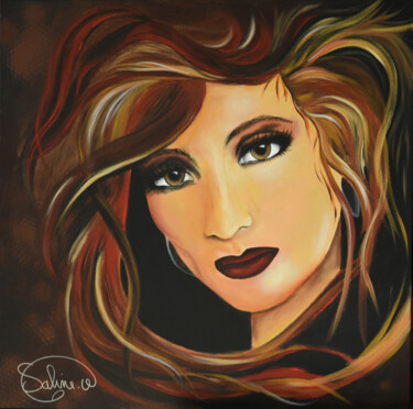 Painting titled "Esméralda" by Sabine Vandermouten (Sabine.V), Original Artwork, Acrylic