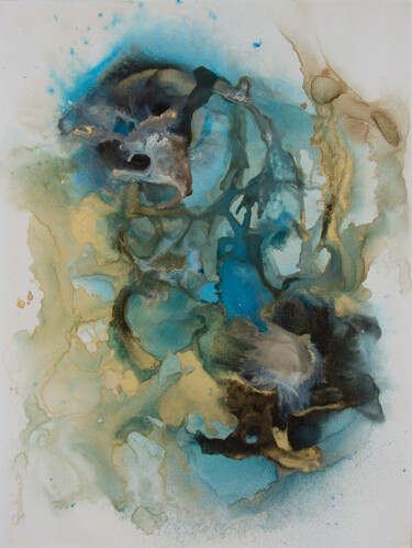 Картина под названием "Shark" - Sabine Vandermouten (Sabine.V), Подлинное произведение искусства, Чернила Установлен на Дере…