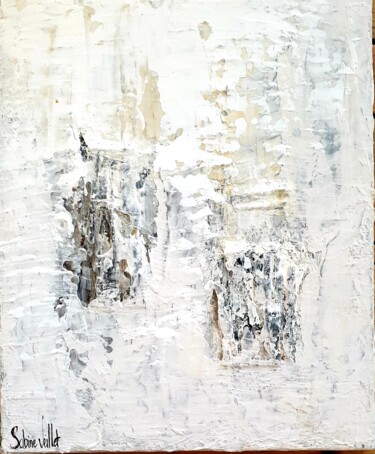 Painting titled "Matière 2" by Sabine Veillet, Original Artwork, Acrylic Mounted on Wood Stretcher frame