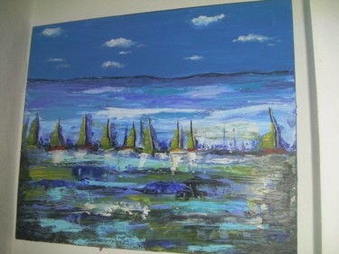 Painting titled "les marinas" by Sabine M, Original Artwork, Acrylic