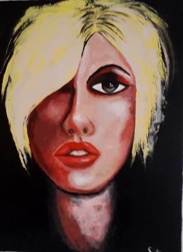 Painting titled "Miss bimbo" by Sabine M, Original Artwork, Acrylic