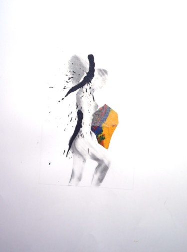 Peinture intitulée "NU EN MARCHE.jpg" par Sabour, Œuvre d'art originale, Acrylique