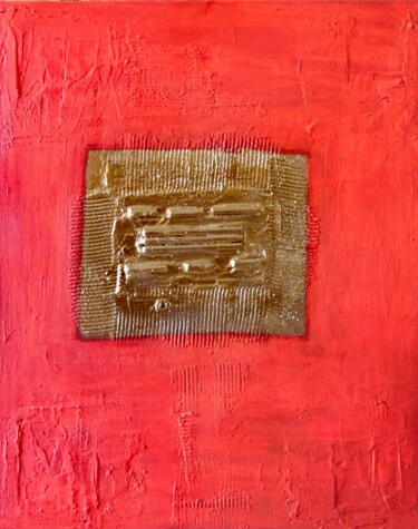 Painting titled "Passion" by Sabrina Bueno, Original Artwork, Acrylic Mounted on Wood Stretcher frame