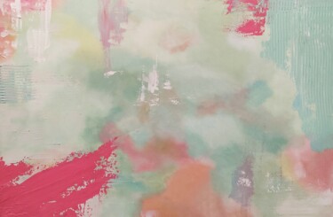 Malerei mit dem Titel "Lake of colors" von Sabrina Galijas-Reginali, Original-Kunstwerk, Acryl Auf Keilrahmen aus Holz monti…