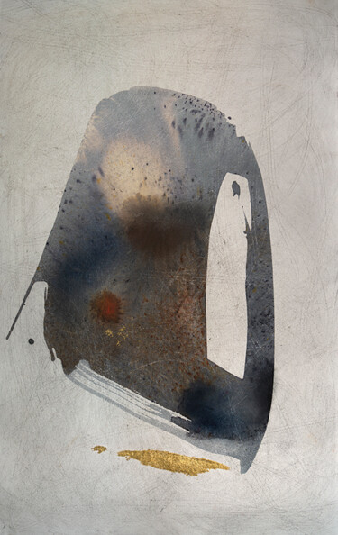 Картина под названием "Forme parlanti N 3" - Sabrina Garrasi, Подлинное произведение искусства, Акварель