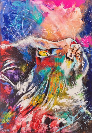 Giclée-Druck Leni (limitiert) Malerei mit dem Titel "Giclée-Druck Leni (…" von Sabrina Seck, Original-Kunstwerk, Pigmente