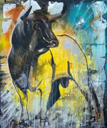 Schilderij getiteld "Toro" door Sabrina Seck, Origineel Kunstwerk, Acryl
