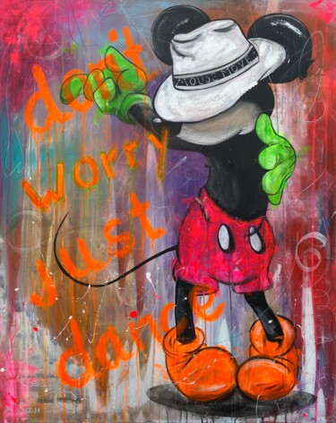 Painting titled "don`t worry, just d…" by Sabrina Seck, Original Artwork, Acrylic