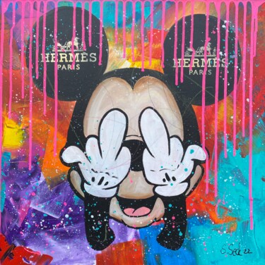 Pintura intitulada "Mickey" por Sabrina Seck, Obras de arte originais, Acrílico