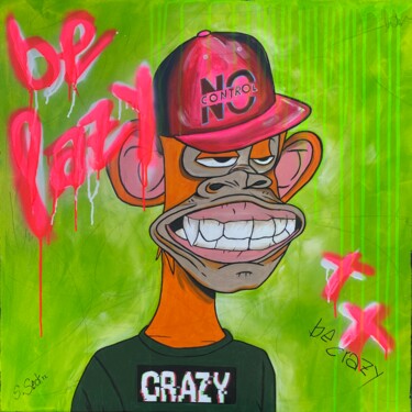 Pintura titulada "be lazy - be crazy" por Sabrina Seck, Obra de arte original, Acrílico