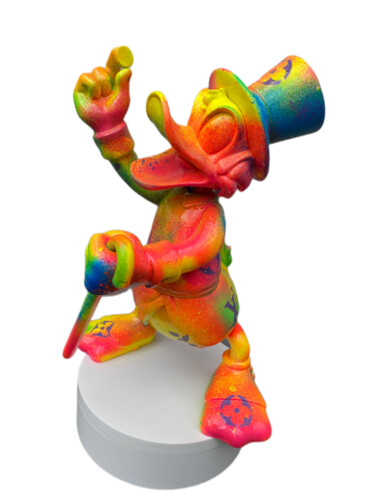 Skulptur mit dem Titel "Dagobert" von Sabrina Seck, Original-Kunstwerk, Sprühfarbe