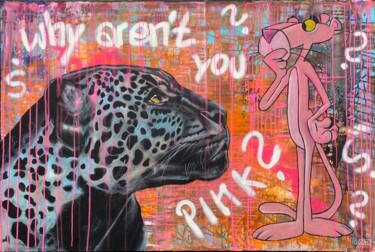 Peinture intitulée "why aren`t you pink?" par Sabrina Seck, Œuvre d'art originale, Acrylique