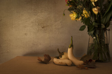 Photography titled "White eggplant" by Sabrina Stea, Original Artwork, Digital Photography