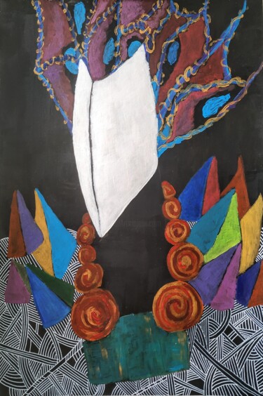 Pittura intitolato "Rainbow Shards" da Sabrina Timsit, Opera d'arte originale, Acrilico