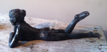 Sculpture titled "LECTURE" by Sabrina Tostain (S.Tostain), Original Artwork, Bronze