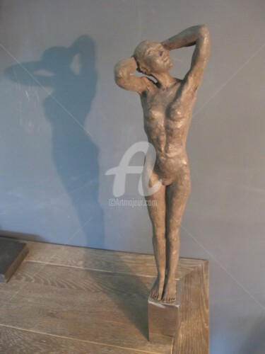Sculpture titled "Sous La Douche" by Sabrina Tostain (S.Tostain), Original Artwork, Bronze