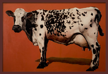Peinture intitulée "Vache 1" par Sacha Schwarz, Œuvre d'art originale, Acrylique