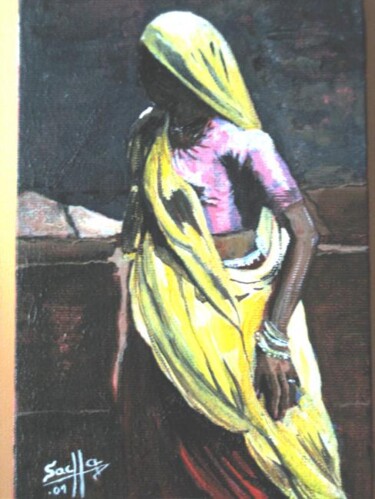 Peinture intitulée "Indian gipsy" par Sacha Sekeur, Œuvre d'art originale