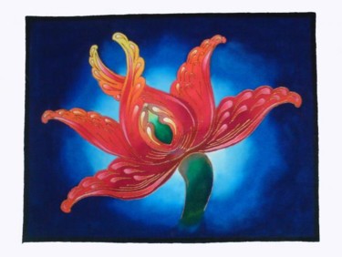 Malerei mit dem Titel "Crossed Flower" von Sachindra Amaratunge, Original-Kunstwerk