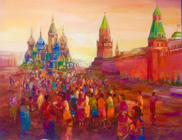 Painting titled "Kremlin" by Mominet Sadia Roland, Original Artwork, Acrylic