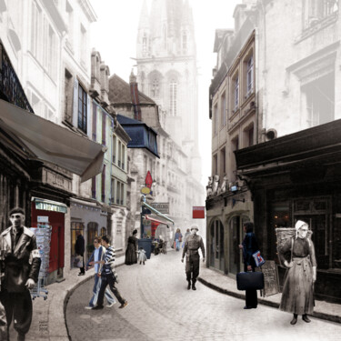 数字艺术 标题为“Une rue à travers l…” 由Sadim, 原创艺术品, 数码摄影