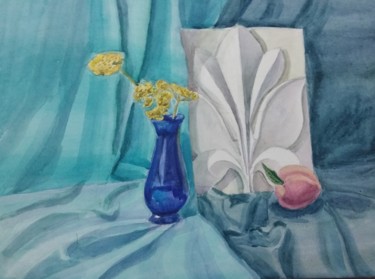 Картина под названием "Розетка" - Рахима Бахтиерова, Подлинное произведение искусства, Объекты