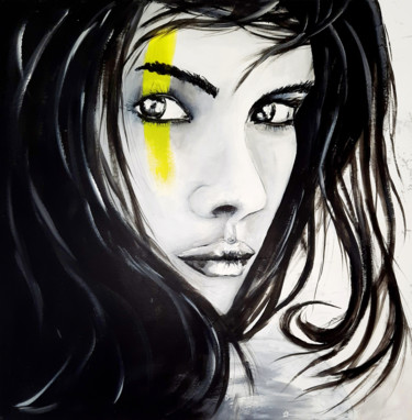 Peinture intitulée "Femme n°2" par Saf'Art, Œuvre d'art originale, Acrylique