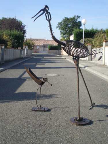 Sculpture intitulée "Les  oiseaux" par Jean Marc, Œuvre d'art originale